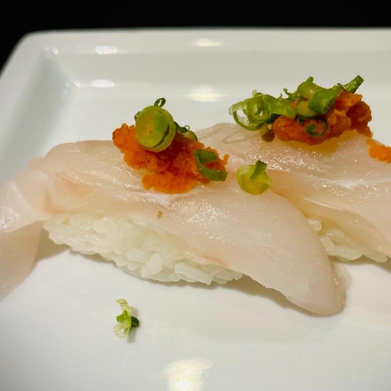 Halibut Sushi.
