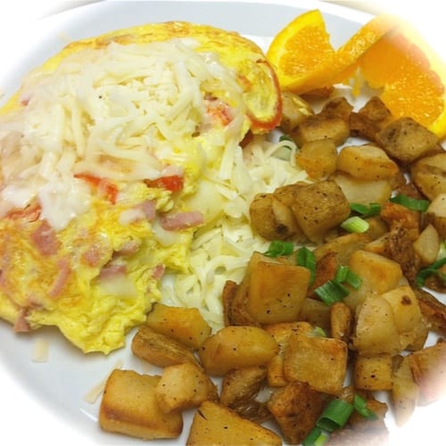 Ham & Peppadew Omelet.