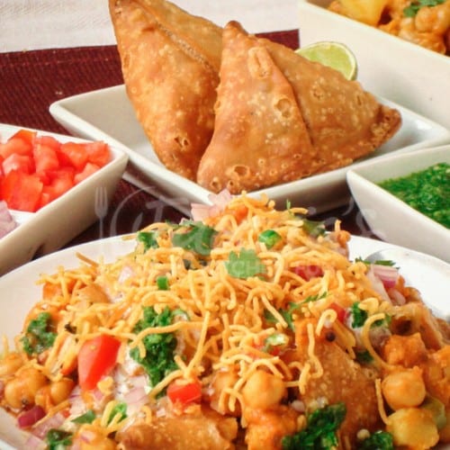 15. Samosa Chaat.