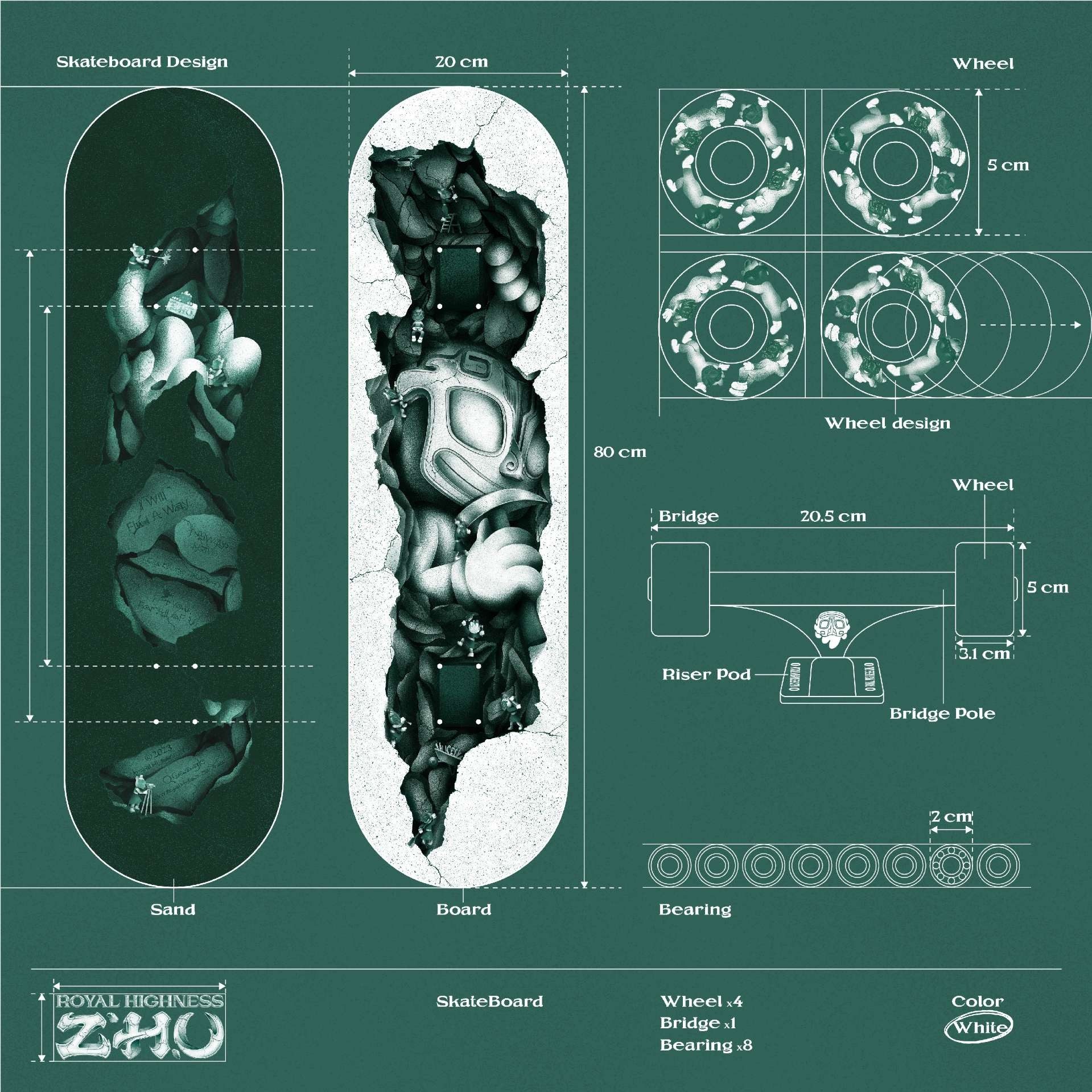 Royal Highness Zhu - Skateboard 朱椿的滑板.