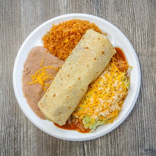 Shredded Beef Burrito.