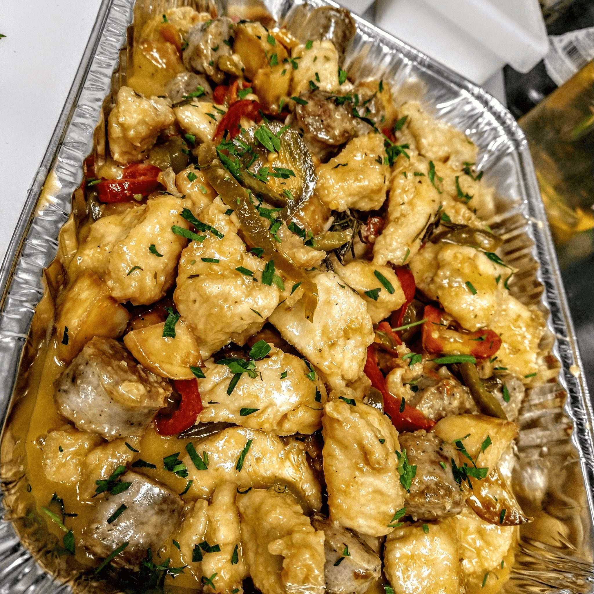 Chicken Scarpariello Catering.