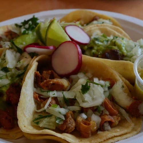 Ground Beef or Chicken Quesadilla.