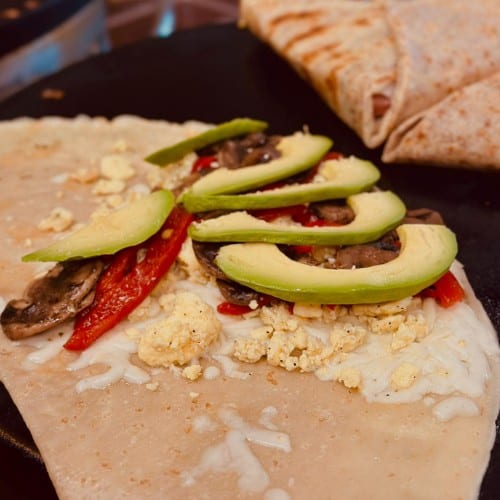 Veggie Breakfast Crepe.