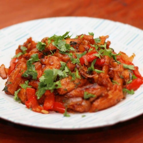 Baby Corn Manchurian.