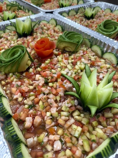 Ceviche Charola Grande/Ceviche Tray Large.