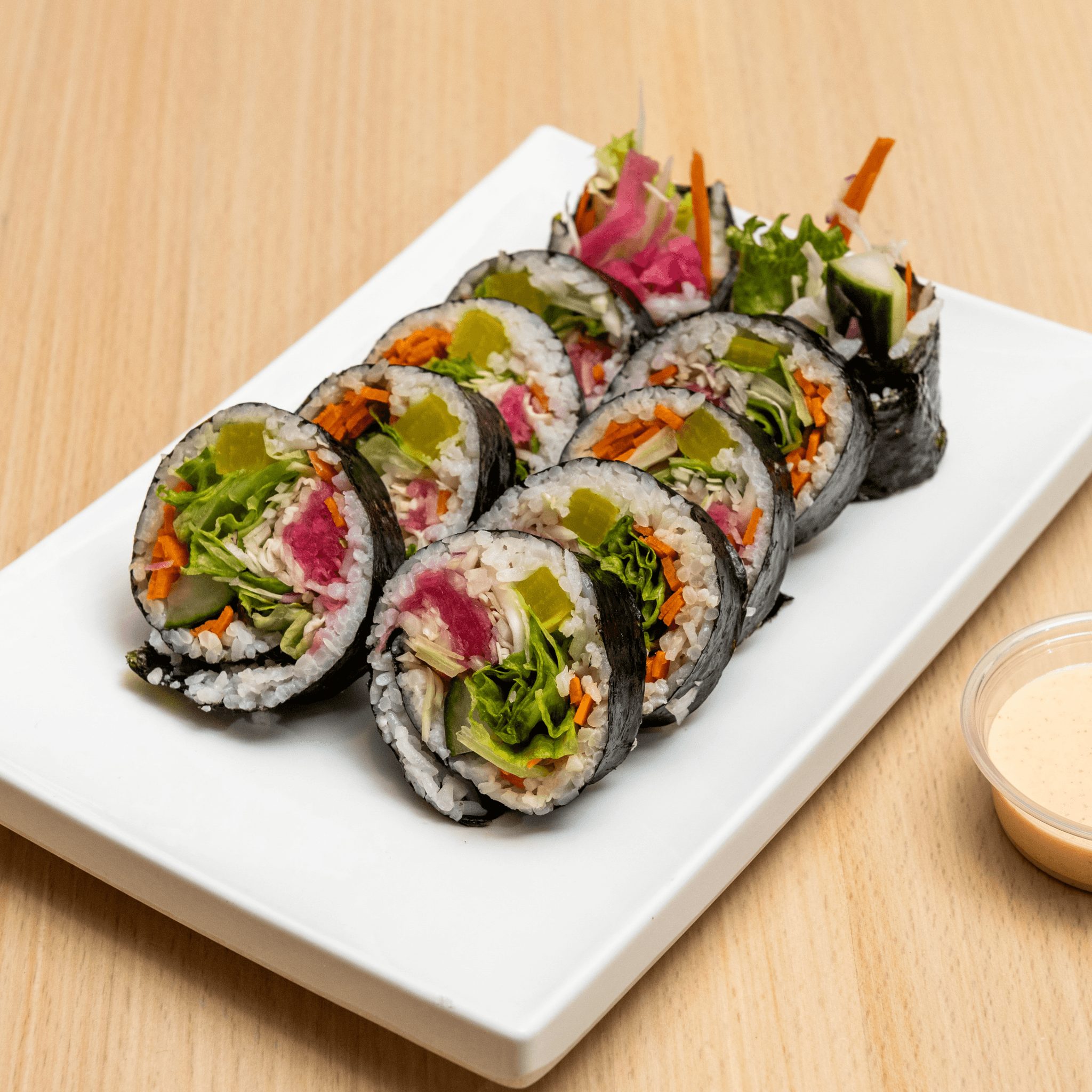 Vegetable Gimbap (Korean Rice Roll).