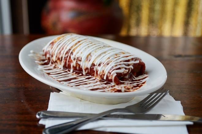 The Wet Burrito (Green or Red).