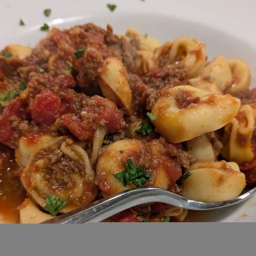 Tortellini with Marinara.