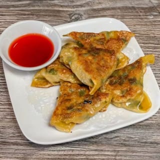 Vegan Pan Fried Chive Dumplings