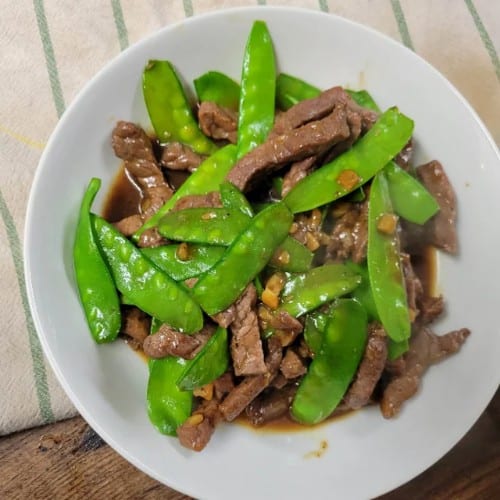 Sugar Pea Beef.