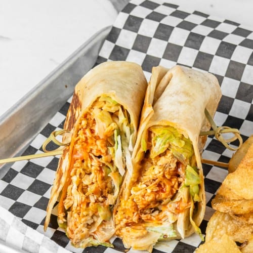 Chicken Buffalo Wrap Basket.