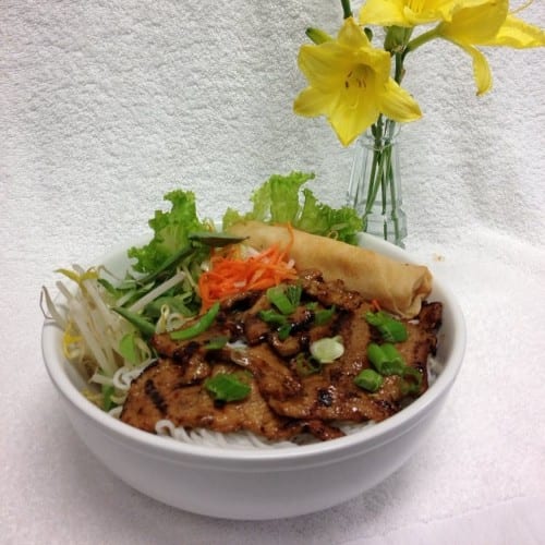 D2. Grilled Pork + Fried Roll over Vermicelli (Bun Heo CG).