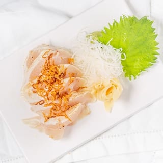 Albacore Sashimi with Crispy Onions