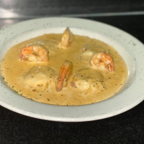 Lobster & Shrimp Ravioil.