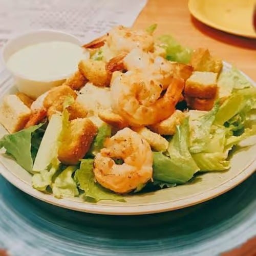 Shrimp Caesar Salad.