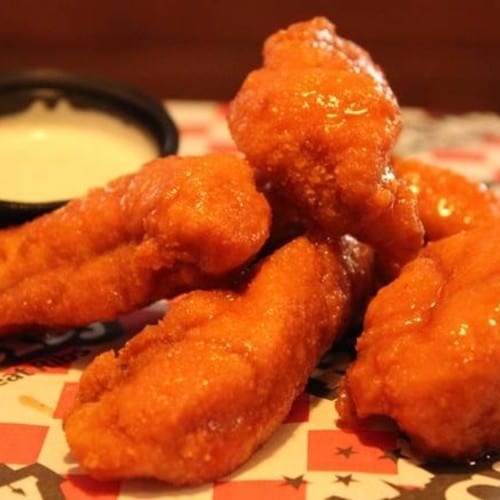 Fried Chicken Tender Basket Plate.
