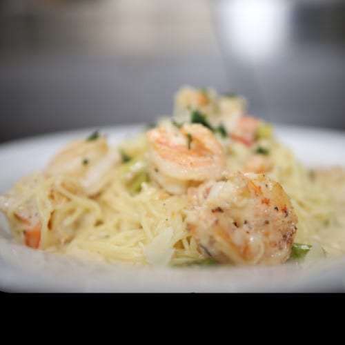 #6 Shrimp Scampi Angel Pasta.