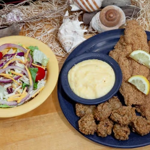 Catfish Filets & Oysters.