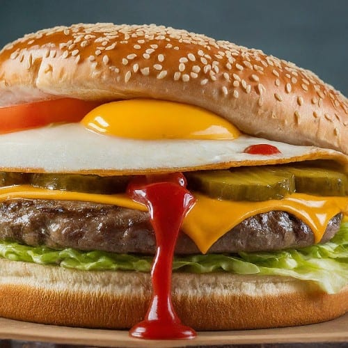 Egg & Cheese Burger.