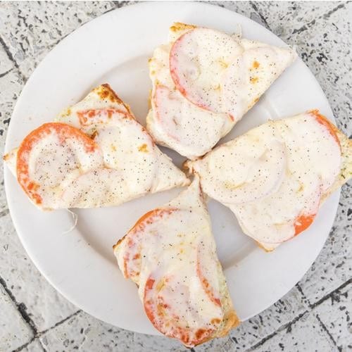 Pesto Tomato Mozzarella Melt.