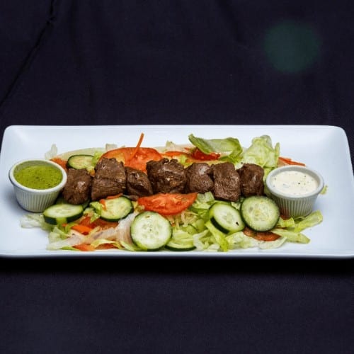 Low Carb Lamb Kabob Salad.
