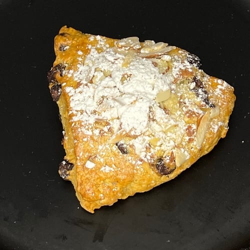 Chocolate Chip Almond Scone.