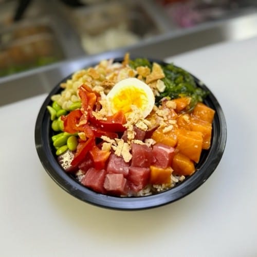 Hawaiian Deluxe Poke Bowl.