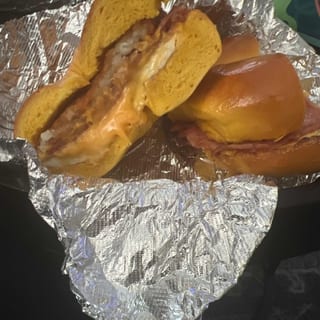Breakfast Meat on a Bagel