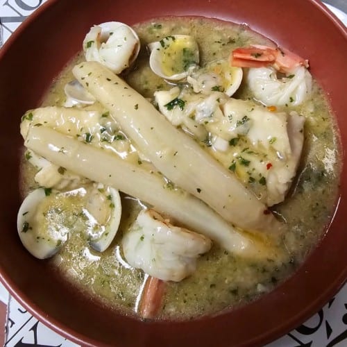 Merluza  a la Koxkera.