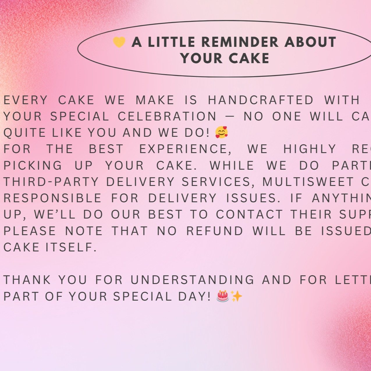 Friendly Reminder❗️Read Before Ordering❗️.