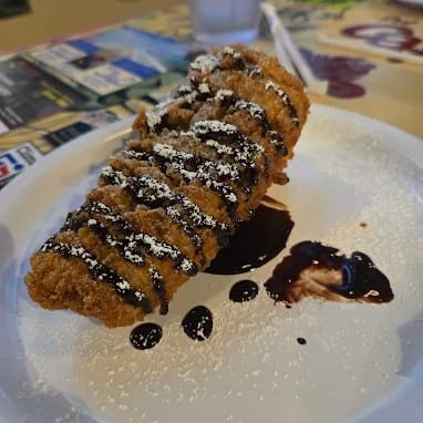 Deep fried cheese cake.