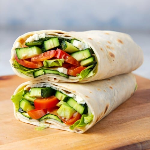 Fresh Veggie Delight Wrap.