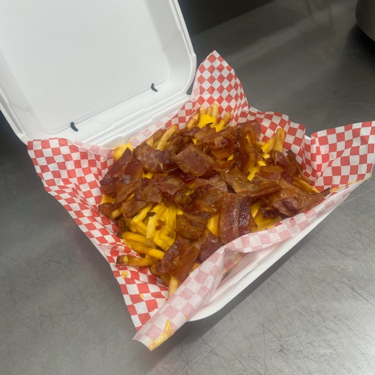 Cheese and Bacon Fries.