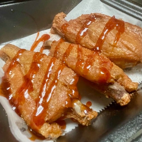 Henny Turkey Wings Dinner.