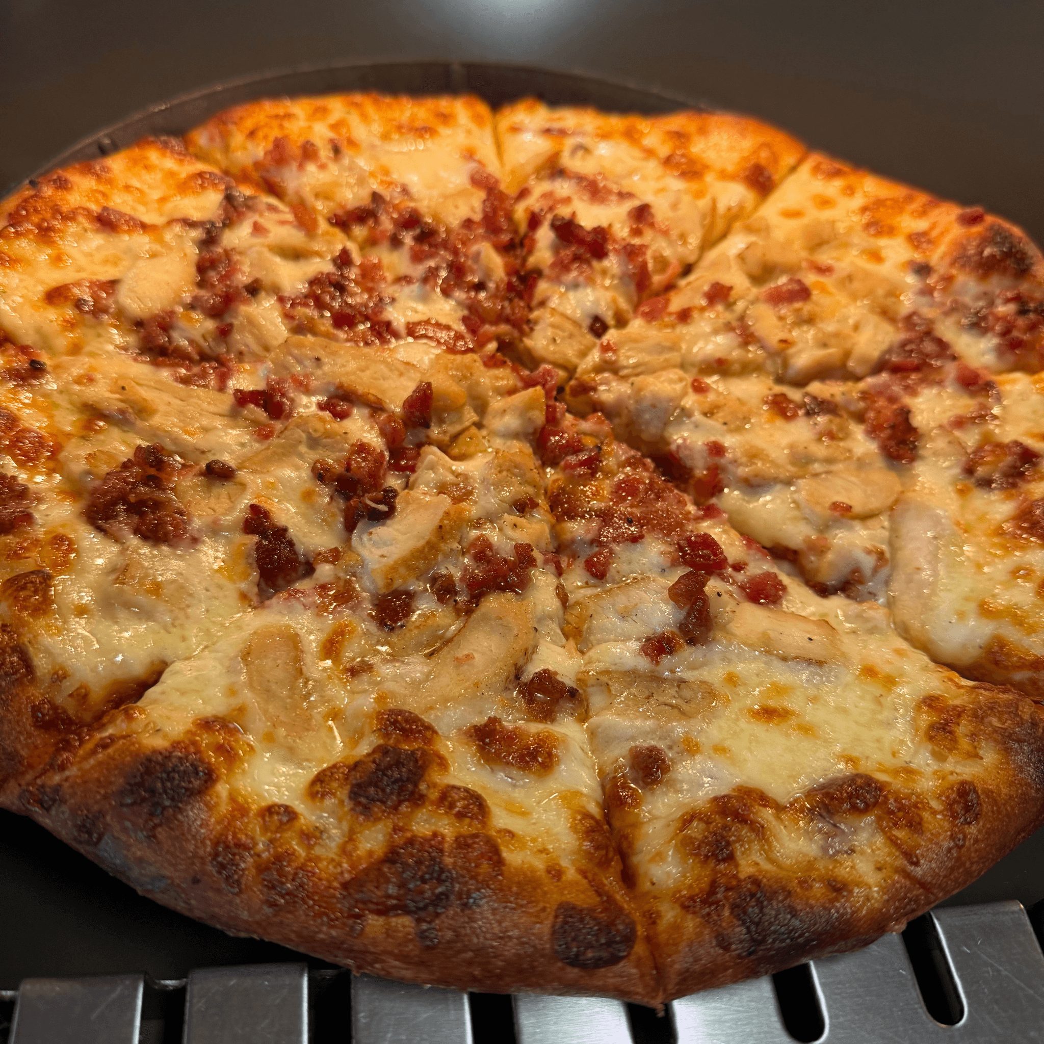 Chicken Bacon Pizza.