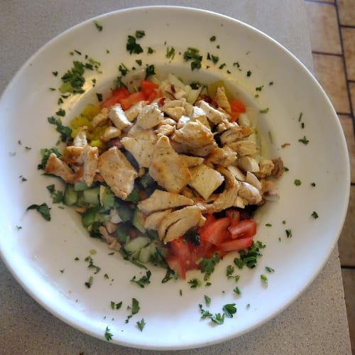 Garden Salad with Chicken - Lunch Special.