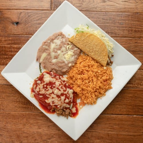 128. Chile Relleno, Taco.