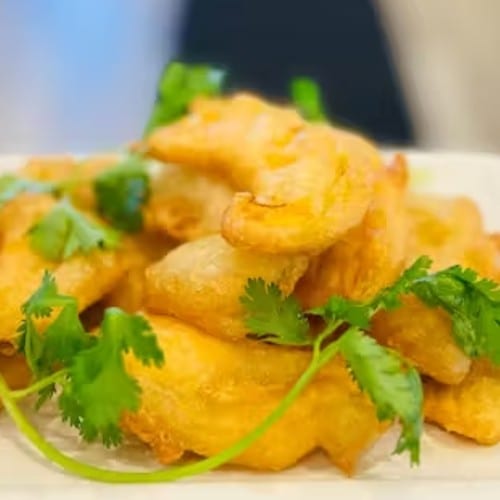 Fried Kabocha Pumpkin.