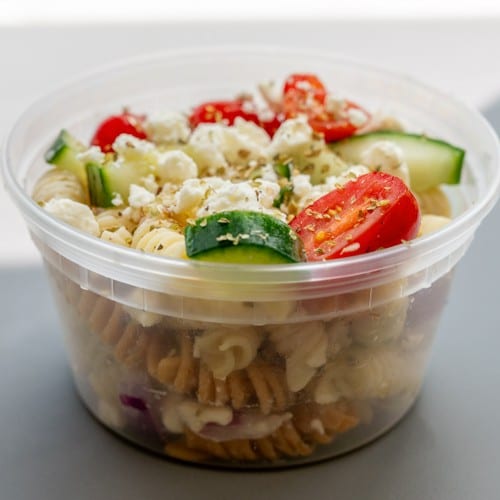 Cold Side- Pasta salad, Garden Salad or Fruit Cup.