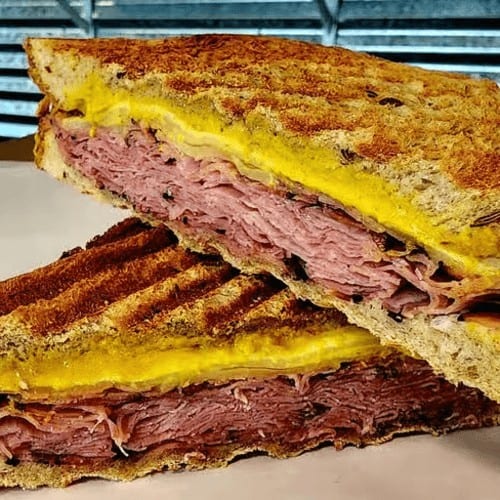 Pastrami on Rye Panini.