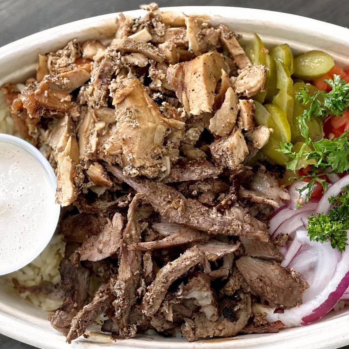 Mixed Shawarma Bowl.