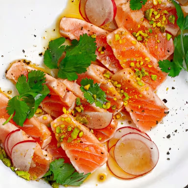 Salmon Tataki.