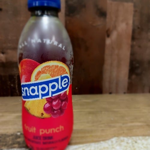 Snapple Fruit Punch.