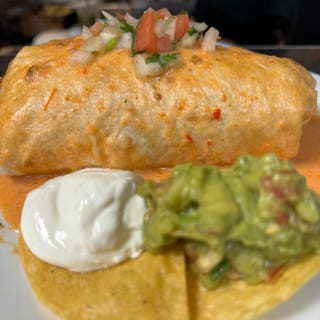 Shrimp Burrito Mojado Lunch