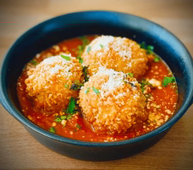 Cheesy Arancini.