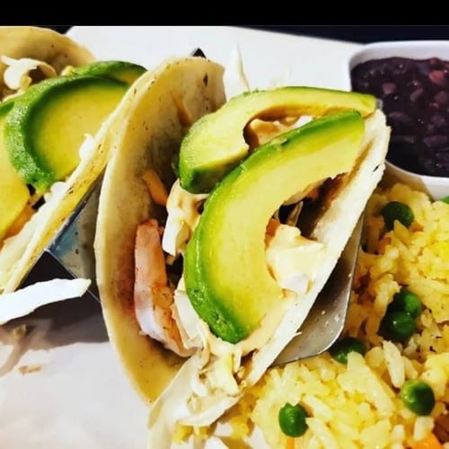 Grilled Shrimp Avo Tacos.