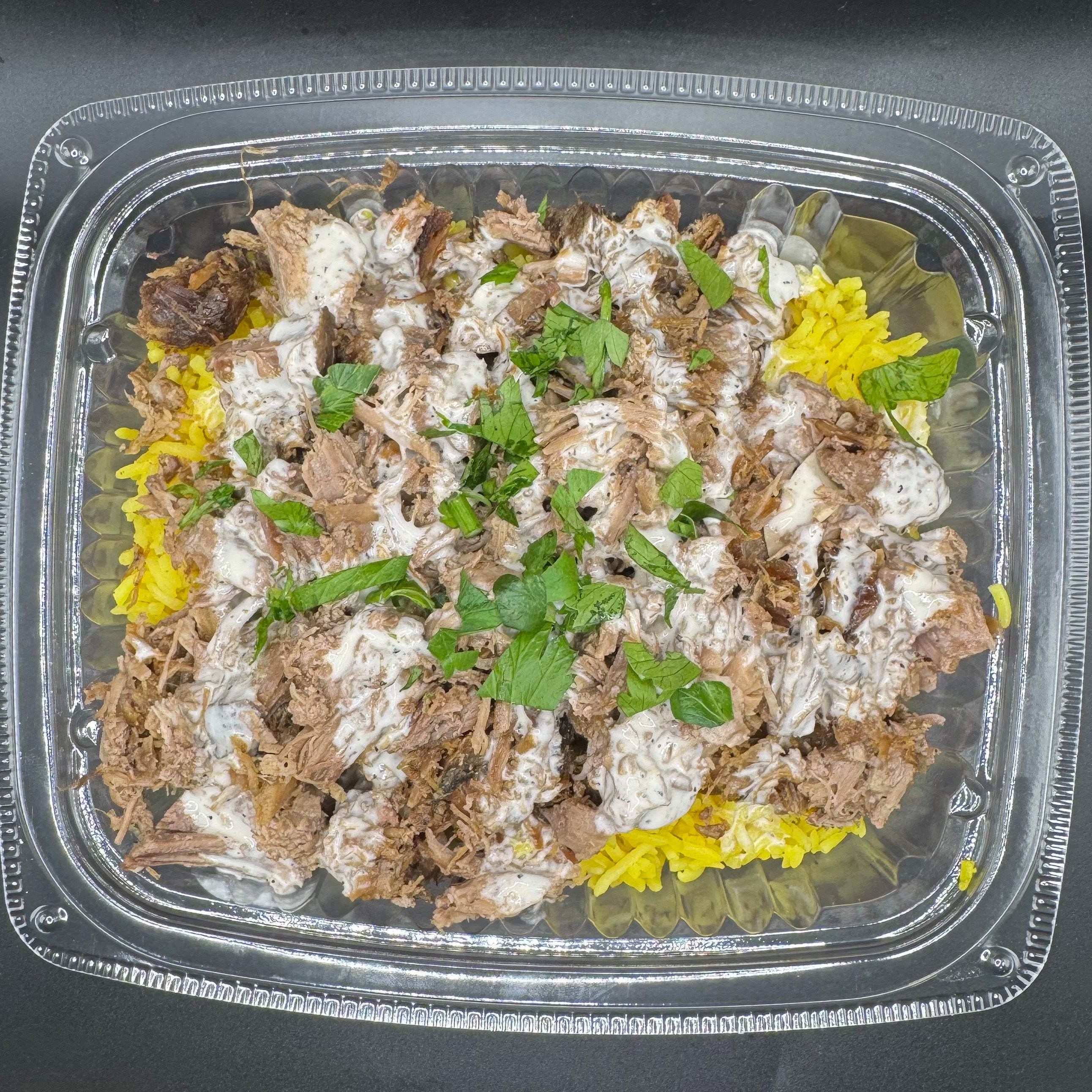 Beef Shawarma Rice Bowl.
