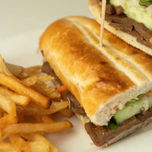 Grilled Mock Beef - Banh Mi.