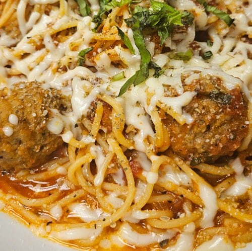 Kid's Spaghetti with Meatballs.